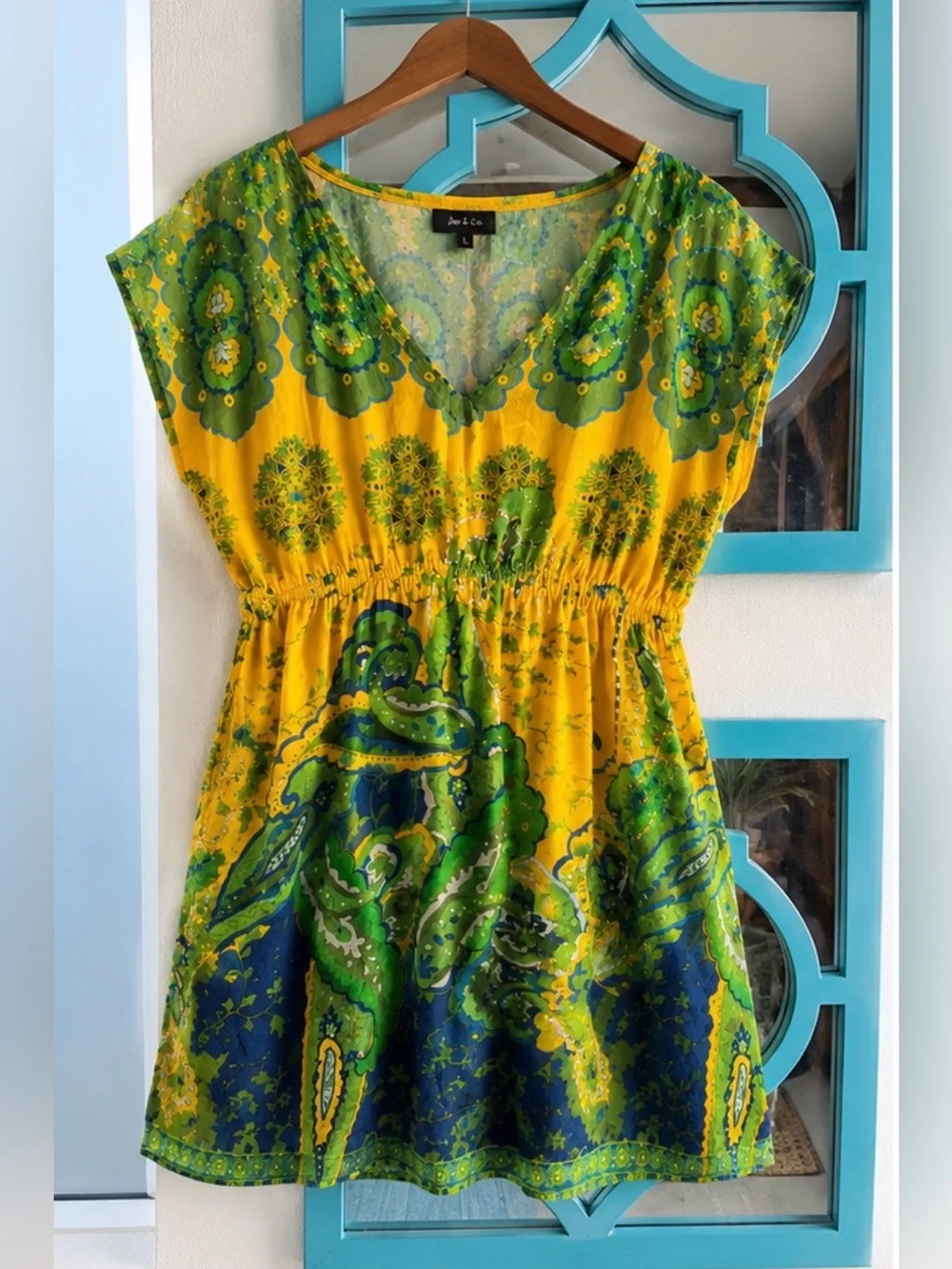 Boho Paisley Empire Waist Tunic Top | Dress |Like New (NWOT)